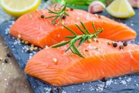 Laksefilet i en manns diett med redusert libido